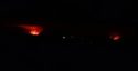 Butte Fire Flames seen Friday night from SW of Valley Springs