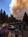View of the Oak Fire from the Old Oak Ranch Conference Center about 2:11 PM Tuesday 9/8