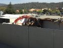 Demolition of the former Andy's Hardware in Sonora
