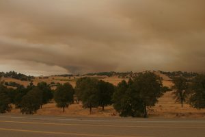 Butte Fire From Angels Camp bypass junction