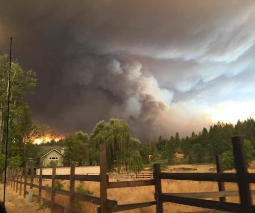 2015 Butte Fire Visible From Glencoe