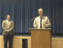 Superintendent Robert Griffith (left) and Sheriff Jim Mele (Right)