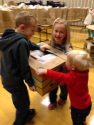 ATCAA Thanksgiving Distribution 2015, kids helping