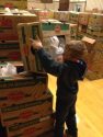 ATCAA Thanksgiving Distribution 2015, kids helping