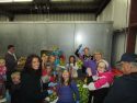 Sierra Bible Church volunteers, about 75 in number, help with packing ahead of the ATCAA Food Bank Thanksgiving Distribution 2015