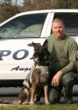 Sgt. Steve Poortinga and K-9 Kain of the Angels Camp Police Dept.