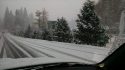 Snow on HWY4 in Arnold
