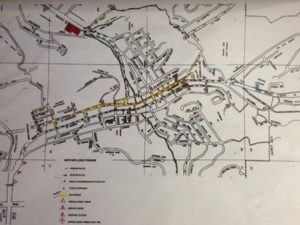 32nd Historic Downtown Sonora Christmas Parade street closure map