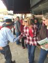 Mutz' Bean Feed 2015, Mutz shakes hands with more folks