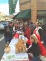 Mutz' Bean Feed 2015, serving line on Linoberg Street by The Sportsman