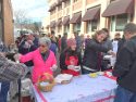 Mutz' Bean Feed 2015, volunteers man the serving line