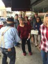 Mutz' Bean Feed 2015, Mutz jokes with local who has only been to 15 of the 28 feeds