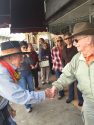 Mutz' Bean Feed 2015, Mutz greets the waiting line