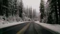 Snow on Highway 4 near Arnold
