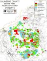 Butte Fire debris removal map