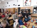 Tuolumne County Sheriff Jim Mele and Jamestown Elementary students