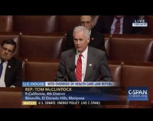 Congressman Tom McClintock speaking on the House Floor