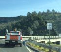 Pilot vehicle at Lake Tulloch Bridge