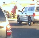 Vehicle Crashes Into AV Computer Store, Tuolumne Rd at Mono Way, Feb.16, 2016