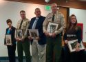 Sgt. Benson, Sgt. Silva, Dep Champlain, Lt. Evans, Dispatcher Eastman