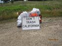 Caltrans trash collected in West Point 2016