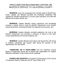 Captain Jim Macedo's Proclamation
