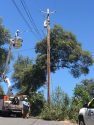 PG&E crews working on downed power lines
