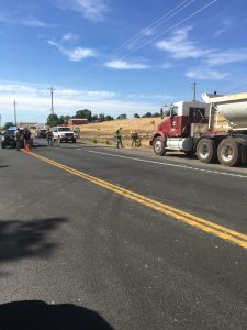 HWY 49 crash and fire