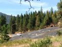 Twain Harte entrance after tree removal work, June 14, 2016.