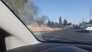 Garner Place vegetation and house fire