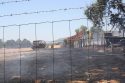 Fire on Highway 49 near Rawhide Road