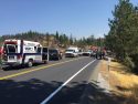Emergency crews at HWY 120 crash