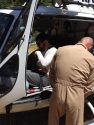 CHP helicopter medical rescue at Kennedy Meadows