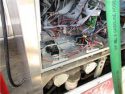 Vandalized gas pump