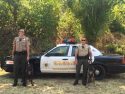 Deputy Poel with Beau and Dep. Oliver with Zeus