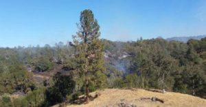 Bell Fire along Highway 49 in Amador County