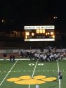Sonora High School footbal scoreboard final on Homecoming night