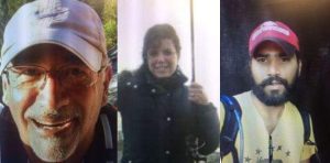 Missing Hikers: Steven Morales, Christine Ricks, Venu Aruva