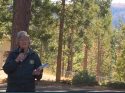 USFS Jeanne Higgins, Forest Supervisor Stanislaus National Forest, Tuolumne County Tree Mortality Tour, October 2016