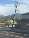 Power pole, lines into traffic light, at S Washington St. and Restano Way, Oct. 10, 2016