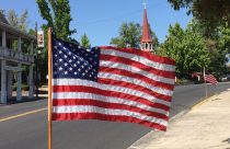 US Flag In Downtown Sonora - archive image