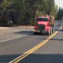 Logging truck on HWY 108