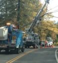 PGE outage after truck hits power lines on Kewin Mill Road