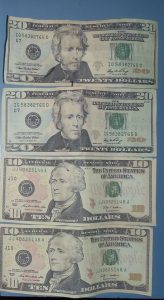 Counterffeit bills
