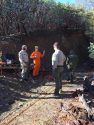 Search crews at mine shaft