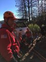 Search crews at mine shaft