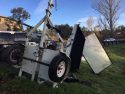 Caltrans Message Board Damaged