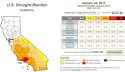 US Drought Monitor Map, Jan. 24, 2017