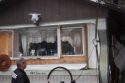 Bullet holes in trailer