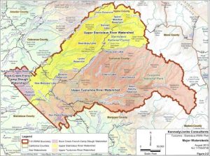 Major Watersheds in Tuolumne County